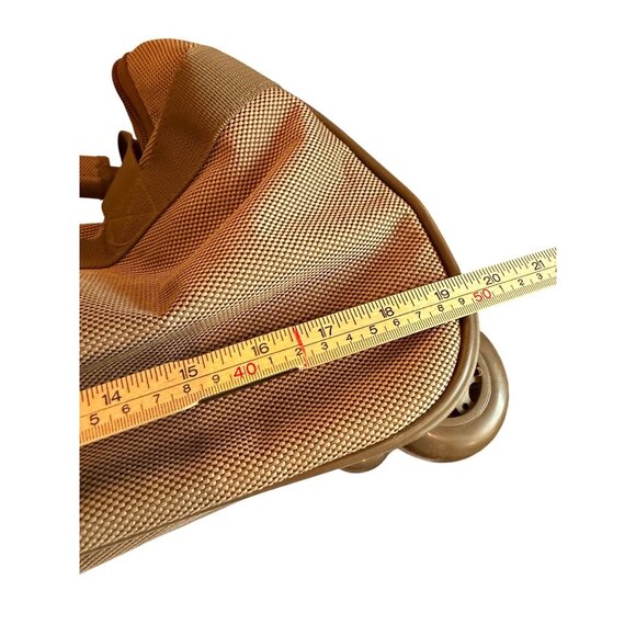 Dockers Beige Rolling Duffel Bag With Telescopic Handle & Multiple Compartments - Picture 6 of 16